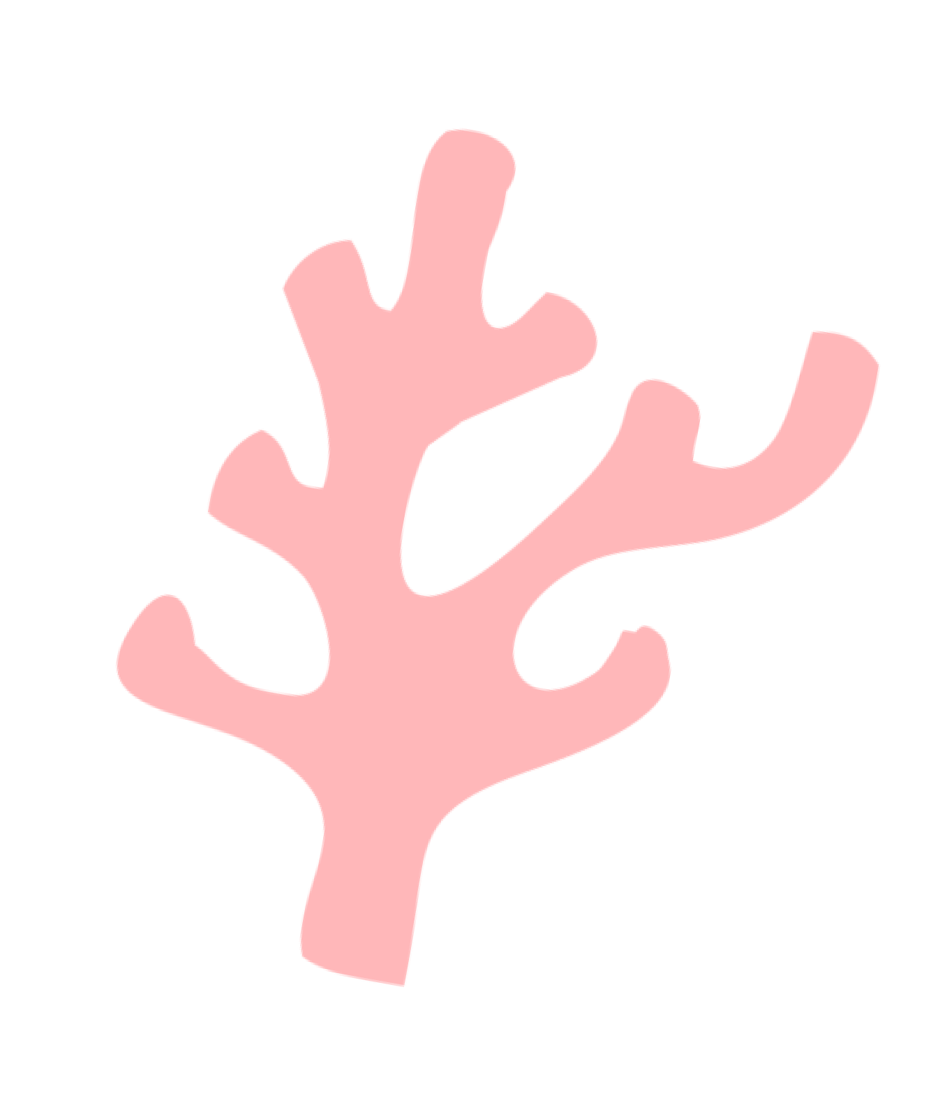 Fondo coral claro para la tarjeta de misión